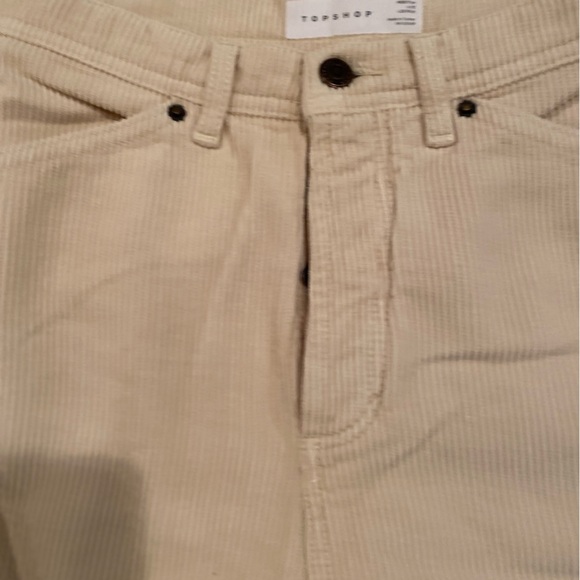 Cream corduroy button pants - Picture 2 of 12